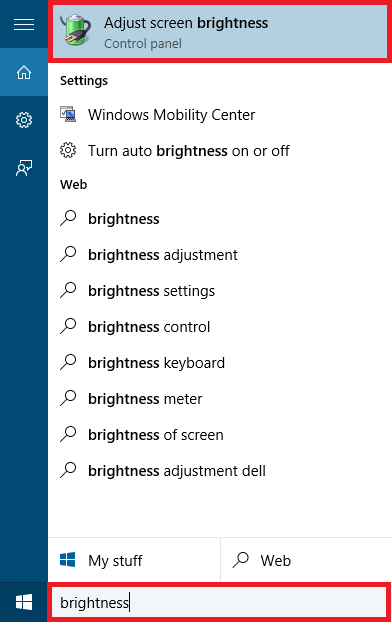 screen brightness tool windows 10